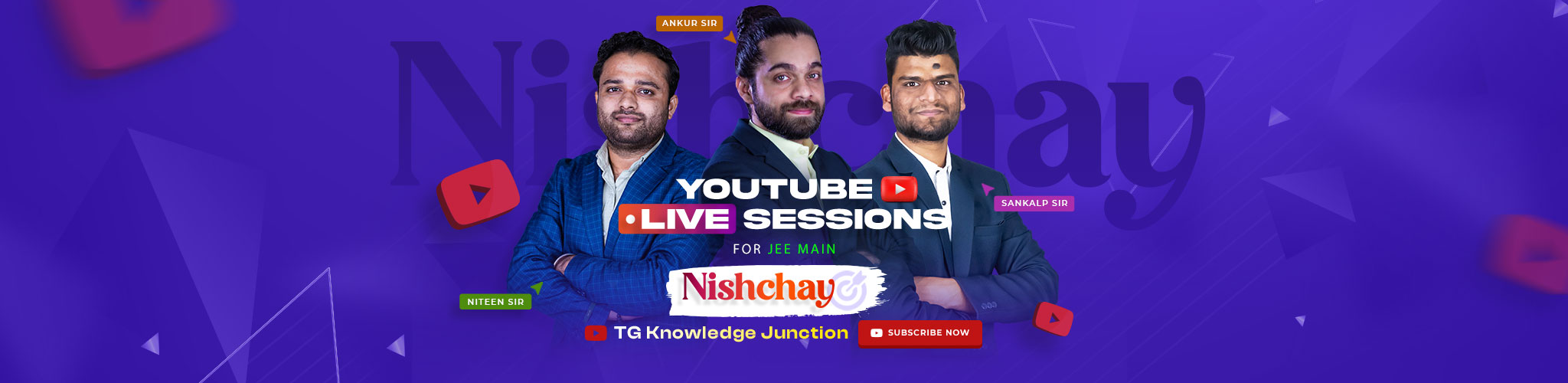 YouTube Live Session For JEE Mains