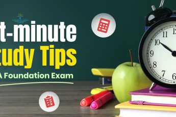 Last-minute tips for the CA Foundation exam